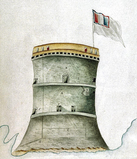 Mortella Tower_ Corsica 1794