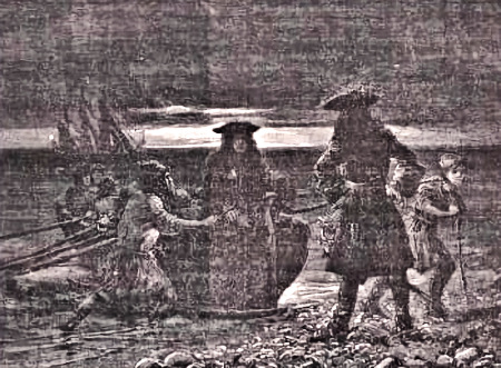 Smugglers landing on Romney Marsh