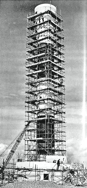 Lighthouse 5 being built in 1960