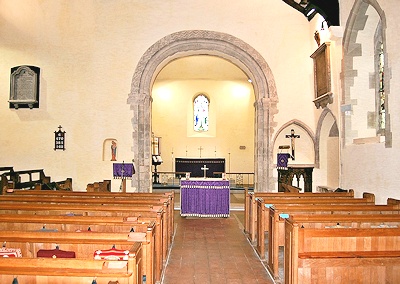 Inside St Peter and St Paul Dymchurch
