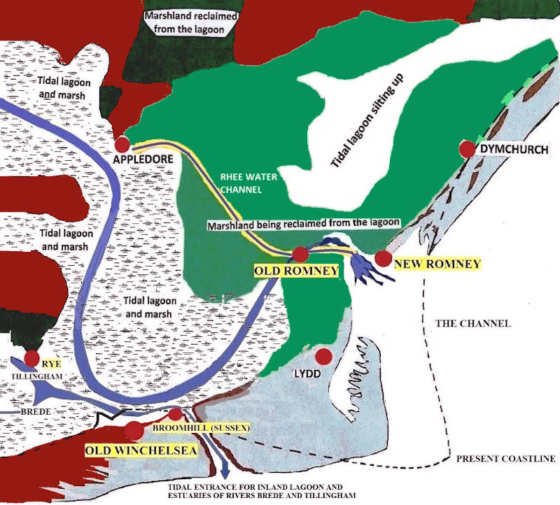 Romney Marsh Map pre 1287