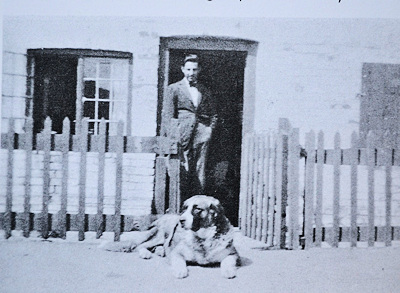 Paul Nash outside Dormer's Cottage