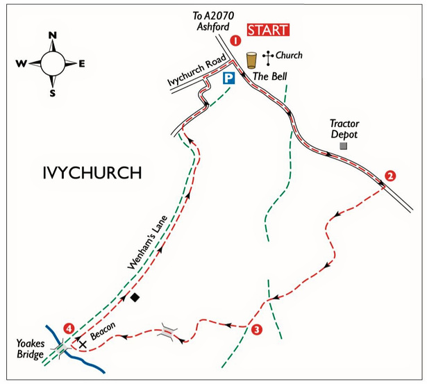 Map of Ivychurch Walk