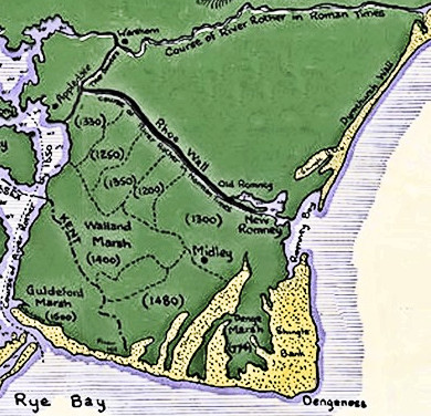 Map of Romney Marsh