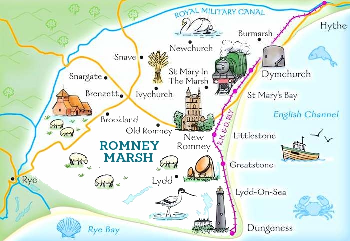 Map  of Romney Marsh