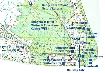 Picture Map of Dungeness