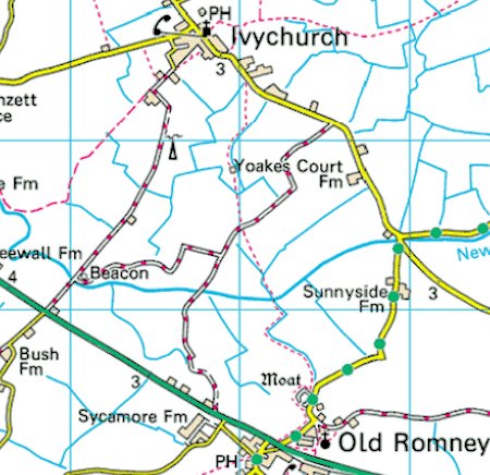 Map of Ivychurch Walk