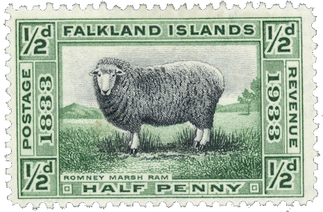 Falklands Island Stamp Sheep