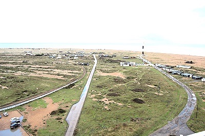 View of Dungeness from the old lighthouse