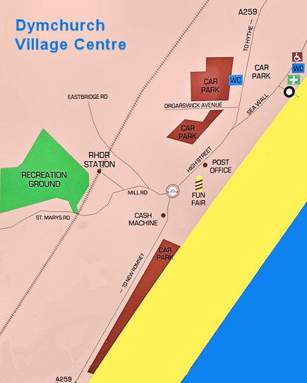 Map of Dymchurch Village Centre